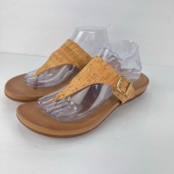 EUC Aetrex RITA Cork Orthotic Thong Wedge Sandal 745726-J. EU 42 10.5-11 - Picture 5 of 10